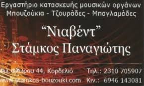 ΜΟΥΣΙΚΑ ΟΡΓΑΝΑ ΝΙΑΒΕΝΤ ΕΥΟΣΜΟΣ ΘΕΣΣΑΛΟΝΙΚΗ ΣΤΑΜΚΟΣ ΠΑΝΑΓΙΩΤΗΣ